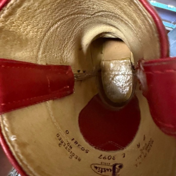 Justin Boots women’s Red Western Boots - Picture 7 of 8